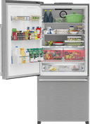 30" Bottom Freezer Refrigerator with HarvestFresh view 2