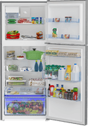 28" Freezer Top Stainless Steel Refrigerator with Auto Ice Maker view 3