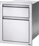18 x 24 inch Double Drawer: Waste Bin with Waste Bin view 1