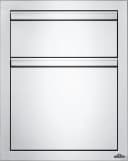 18 x 24 inch Double Drawer: Waste Bin with Waste Bin view 2