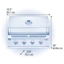 Built-In 500 Series 32 Grill Head view 2