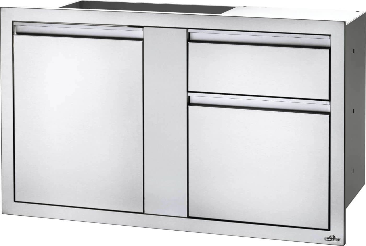 42 x 24 inch Large Door & Waste Bin Drawer and Waste Bin Drawer