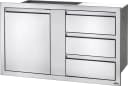 42 x 24 inch Large Single Door & Triple Drawer and Triple Drawer view 1