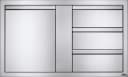 42 x 24 inch Large Single Door & Triple Drawer and Triple Drawer view 2