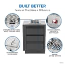 Built-in 700 Series Single Range Top Burner with Stainless Steel Cover view 4