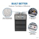 Built-in 700 Series Power Burner with Stainless Steel Cover view 7