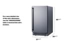 18" Wide Clear Icemaker, ADA Compliant view 2