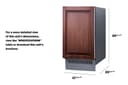 18" Wide Clear Icemaker (Panel Not Included) view 3