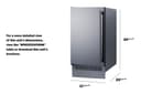 18" Wide Clear Icemaker view 2
