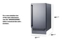 18" Wide Outdoor Clear Icemaker view 2