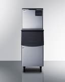 350 lb. Commercial Ice Machine With Stainless Steel Bin view 1