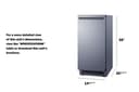 68 lb. Clear Icemaker, ADA Compliant view 2