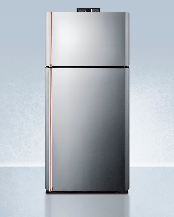 30" Wide Break Room Refrigerator-Freezer with Antimicrobial Pure Copper Handles