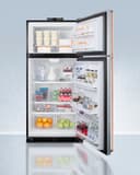 30" Wide Break Room Refrigerator-Freezer with Antimicrobial Pure Copper Handles view 4