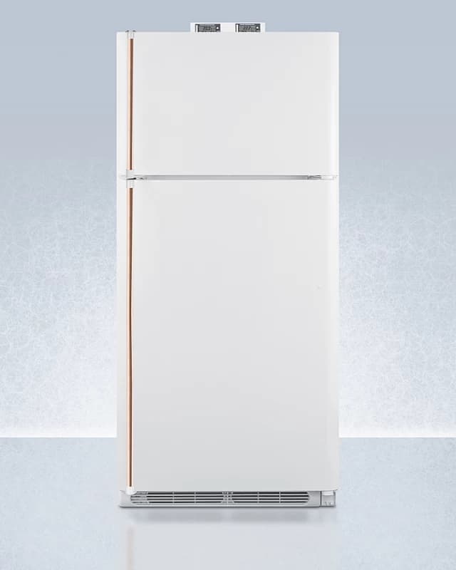30" Wide Break Room Refrigerator-Freezer with Antimicrobial Pure Copper Handle