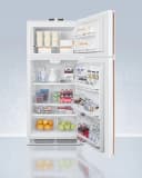 30" Wide Break Room Refrigerator-Freezer with Antimicrobial Pure Copper Handle view 3