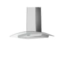 Curved Glass Chim. Wall, 30in, LED, 600 CFM w/ACT view 2