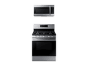 Freestanding Gas Range + Over-the-Range Microwave view 3