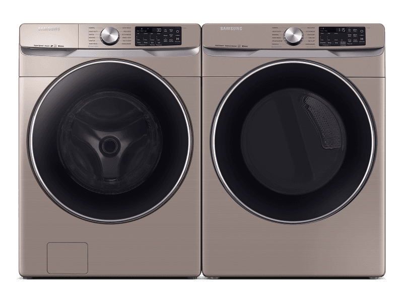 Smart Front Load Washer & Dryer Set with Super Speed and Steam Sanitize+