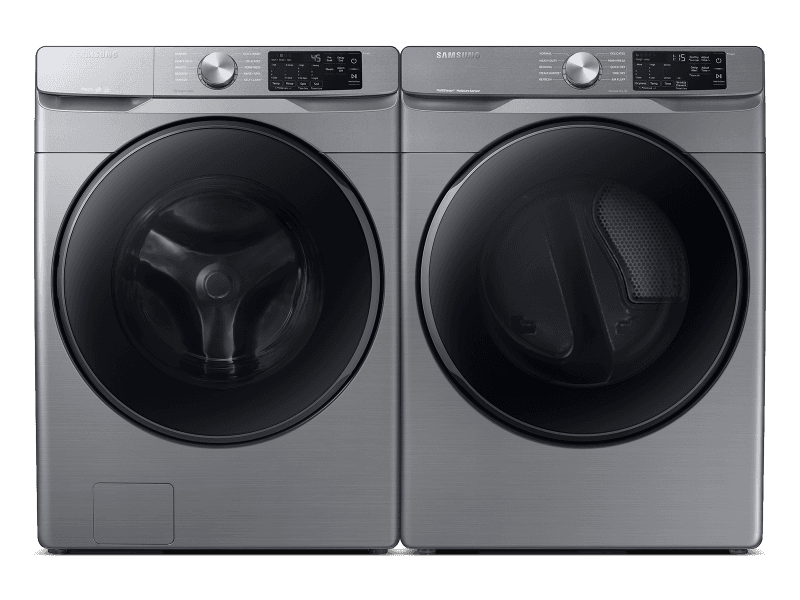 Front Load Washer & Dryer Set with Steam and Steam Sanitize+