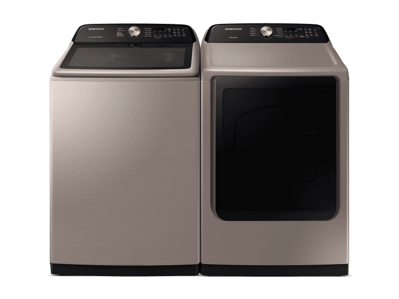 Top Load Washer & Dryer Set with Active WaterJet and Sensor Dry