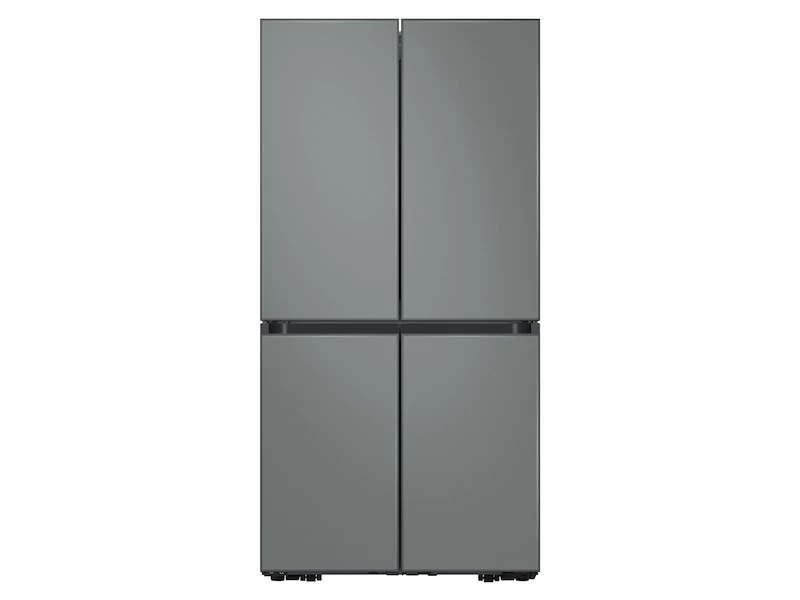 Bespoke Counter Depth 4-Door Flex™ Refrigerator (23 cu. ft.) in Grey Glass