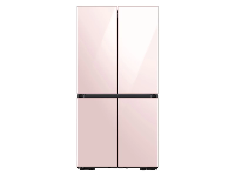 Bespoke Counter Depth 4-Door Flex™ Refrigerator (23 cu. ft.) in Rose Pink Glass