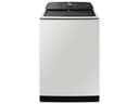 Smart Top Load Super Speed Wash Washer and Smart Steam Sanitize+ Gas Dryer with package in Ivory view 3