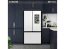 Bespoke 3-Door French Door Refrigerator (30 cu. ft.) - with Family Hub™ in White Glass view 1