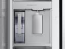 Bespoke 3-Door French Door Refrigerator (24 cu. ft.) – with Family Hub™ Panel in Charcoal Glass – (with Customizable Door Panel Colors) in Charcoal Glass view 4