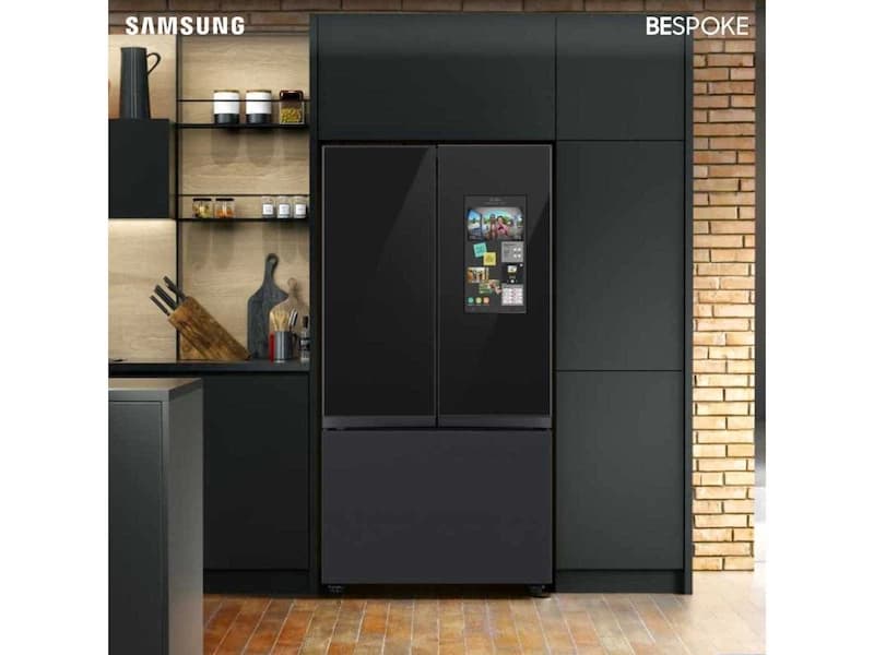 Bespoke 3-Door French Door Refrigerator (30 cu. ft.) – with Top Left and Family Hub Panels