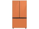 Bespoke 3-Door French Door Refrigerator (24 cu. ft.) with Beverage Center™ in Clementine Glass view 1