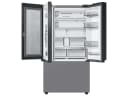 Bespoke 3-Door French Door Refrigerator (30 cu. ft.) with Beverage Center™ in Grey Glass view 4