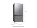 Bespoke 3-Door French Door Refrigerator (24 cu. ft.) with Beverage Center™ in Grey Glass view 12