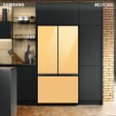Bespoke 3-Door French Door Refrigerator (30 cu. ft.) with Beverage Center™ in Sunrise Yellow Glass view 2
