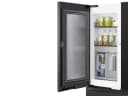 Bespoke 4-Door French Door Refrigerator (29 cu. ft.)–with Family Hub™ Panel in Charcoal Glass – (with Customizable Door Panel Colors) in Charcoal Glass Top, White Glass Middle and Bottom Panels view 5