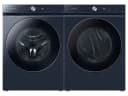 Bespoke Ultra Capacity AI Front Load Washer and Gas Dryer in Brushed Navy view 2