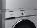 Bespoke Ultra Capacity AI Front Load Washer and Gas Dryer in Silver Steel view 6