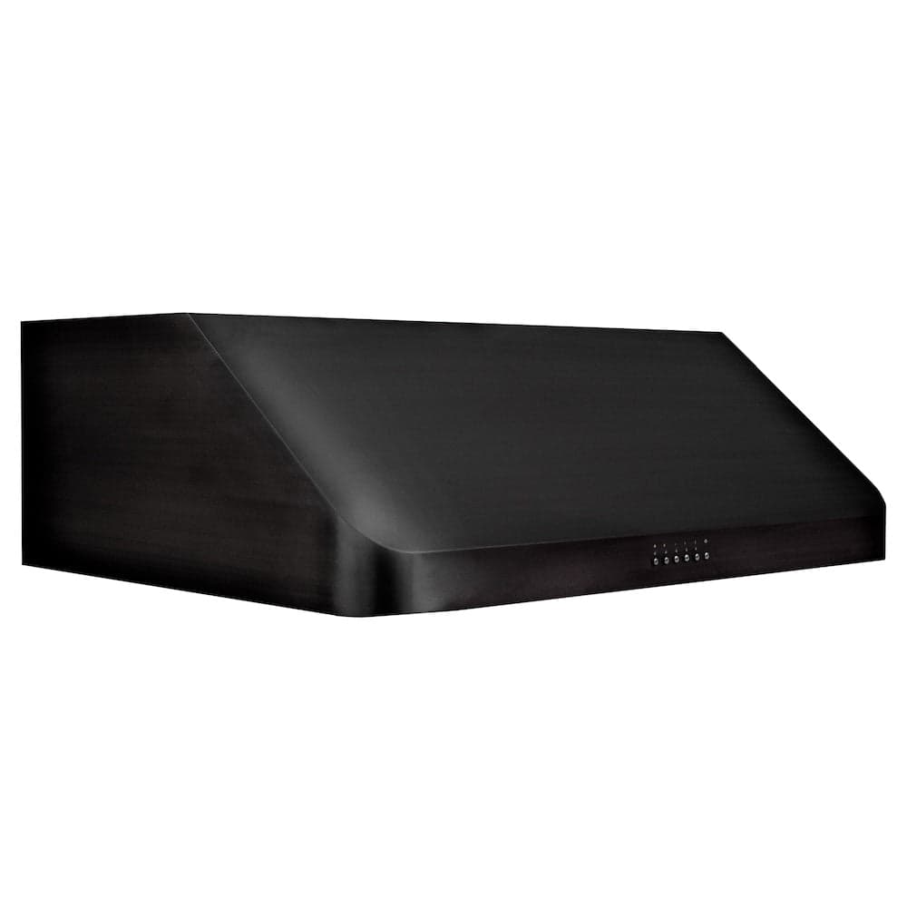 30 In. 600 Cfm Ducted Under Cabinet Range Hood In Black Stainless Steel