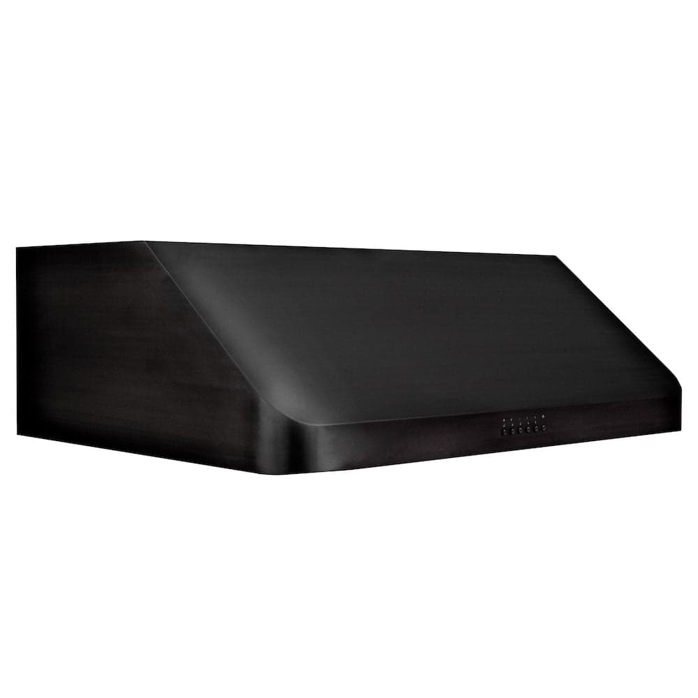 36 In. 600 Cfm Ducted Under Cabinet Range Hood In Black Stainless Steel