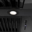 48"Black Stainless Steel Range Hood with Black Stainless Steel Handle view 7