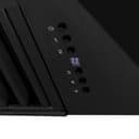 30"Black Stainless Steel Range Hood with Champagne Bronze Handle view 6