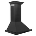 24 In. Convertible Vent Wall Mount Range Hood In Black Stainless Steel With Crown Molding view 4