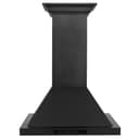 24 In. Convertible Vent Wall Mount Range Hood In Black Stainless Steel With Crown Molding view 5