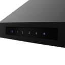 30"Convertible Vent Wall Mount Range Hood in Black Stainless Steel with Crown Molding view 7