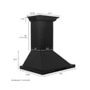24 In. Crownsound™ Ducted Vent Wall Mount Range Hood In Black Stainless Steel With Built-in Bluetooth Speakers view 13