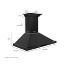 36 In. Crownsound™ Ducted Vent Wall Mount Range Hood In Black Stainless Steel With Built-in Bluetooth Speakers view 13