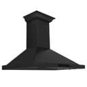 42 In. Crownsound™ Ducted Vent Wall Mount Range Hood In Black Stainless Steel With Built-in Bluetooth Speakers view 4