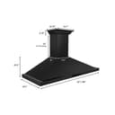 42 In. Crownsound™ Ducted Vent Wall Mount Range Hood In Black Stainless Steel With Built-in Bluetooth Speakers view 15