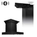 24 In. Crownsound™ Ducted Vent Wall Mount Range Hood In Black Stainless Steel With Built-in Bluetooth Speakers view 1